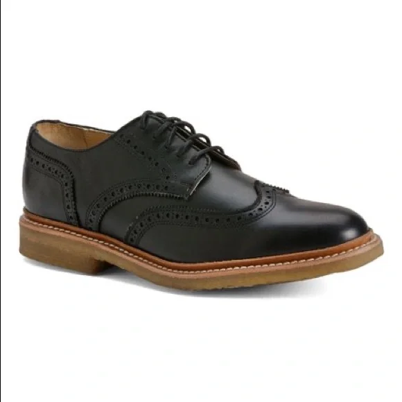 Frye | Shoes | Frye Mens Black James Crepe Wingtip Oxfords  display picture 1
